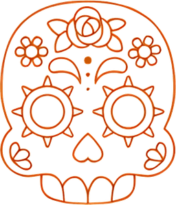 La Catrina skull
